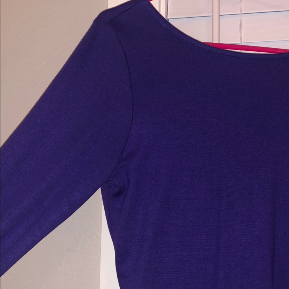 Purple Scoop Back Dress